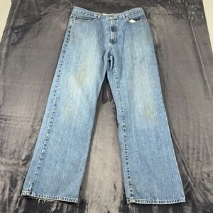 Urban Up Jeans Mens 36x32 Blue Straight Leg 100% Cotton Denim 3039